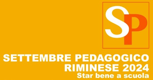 Il logo del Settembre Pedagogico Riminese: due grandi lettere S e P maiuscole